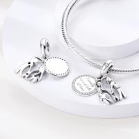 Encantos de Serie Zirconia de Plata Esterlina S925 100% Real para Mujeres Joyería Fina de Cumpleaños Ajuste a Pulsera y Bangle de 3mm - details 49