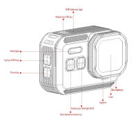 Cámara de Acción 4K60FPS Grabación de Video Impermeable Control Remoto Ligera - details 18