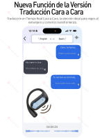 Audífonos Inalámbricos Bluetooth 5.4 SANLEPUS YYK-Q17 2025 | Auriculares con Traducción por IA | Diseño ultraligero de oído abierto para deportes | Ideal para correr/ir al gimnasio | Batería de 45 horas | Compatible con iPhone/Android/Xiaomi - details 1