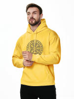 Sudadera con capucha de algodón grueso para hombre, ropa gruesa de marca, jerseys con estampado de Vikings, aegishjalur, timón de Awe, Invierno - details 3