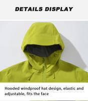 Chaqueta Impermeable Mejorada JNLN Unisex para Deportes al Aire Libre Cierre de Cremallera - details 18
