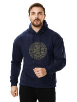 Sudadera con capucha de algodón grueso para hombre, ropa gruesa de marca, jerseys con estampado de Vikings, aegishjalur, timón de Awe, Invierno - details 8