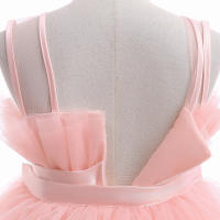 Summer Pink Trailing Lace Baby Girl Dress Toddler 1st Birthday Party Princess Dresses for Girl Formal Puffy Wedding Gown Vestido - details 33