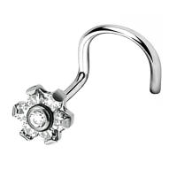 ASTM-pendientes de titanio F136, Piercing para la nariz, labio, oreja, Labret, cartílago, Tragus Simple, 20g, joyería para el cuerpo - details 1