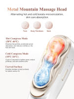 ANLAN Dispositivo de belleza Gua Sha 2 en 1, elimina la hinchazón y las arrugas faciales, cuidado de la piel EMS de doble frecuencia, masajeador corporal Guasha frío-calor - details 2