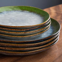 Vajilla de Cena Vancasso Starry 16/32/48 Piezas con Degradado Azul-Verde para Mesa de Cena Plato de Postre Tazas para 4/8/12 Cerámica Adecuada para Todas las Estaciones - details 5