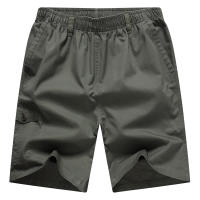 Pantalones cortos informales finos para hombre, Shorts elásticos de moda, Color sólido, transpirables, para playa, novedad de verano - details 2