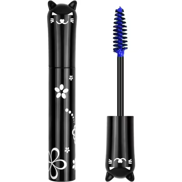 Máscara de Pestañas 4D de Fibra de Seda, Extra Larga y Resistente al Agua para un Maquillaje de Ojos Natural Duradero (Azul) - 1