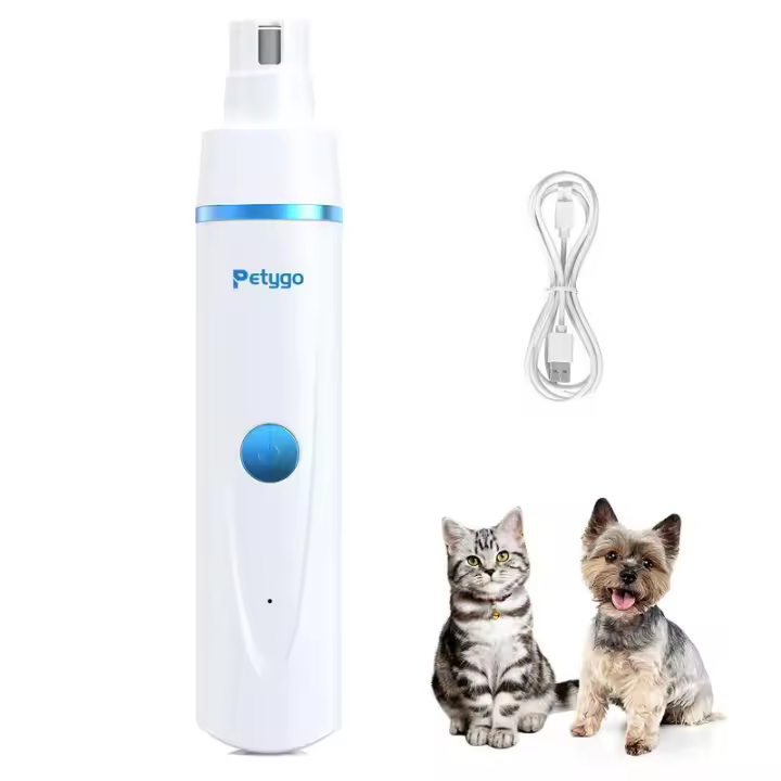 Kit de Aseo para Perros Petygo 4-en-1 Rodillo de Uñas y Cortapatas Silencioso, Recargable, Sin Cable, Eléctrico, Para Perros, Gatos, Mascotas de Patas Regalo Más Amado - 1