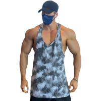 Muscleguys Camiseta de Gimnasio Camuflaje Vestido Deportivo sin Mangas de Poliéster para Hombres - details 2