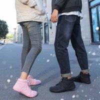 Zapatos descalzos con punta ancha para mujer y hombre, calzado minimalista forrado de piel, suela cero caída, botas de nieve cálidas para caminar al aire libre, Invierno - details 6
