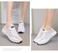 Zapatos deportivos de moda de las mujeres hueco transpirable deportes zapatos casuales bajo fondo suave de malla zapatos para correr - details 13