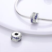 Encantos de Serie Zirconia de Plata Esterlina S925 100% Real para Mujeres Joyería Fina de Cumpleaños Ajuste a Pulsera y Bangle de 3mm - details 39