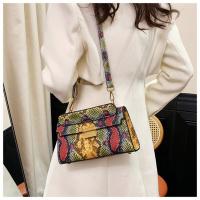 Elegante Bolso de Mano de Cuero PU Patrón de Piel de Serpiente Impermeable, Resistente al Desgaste - details 7
