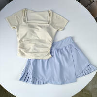 Conjunto de Yoga para Mujeres Falda de Tenis de Nylon Pantalones de Fitness - details 5