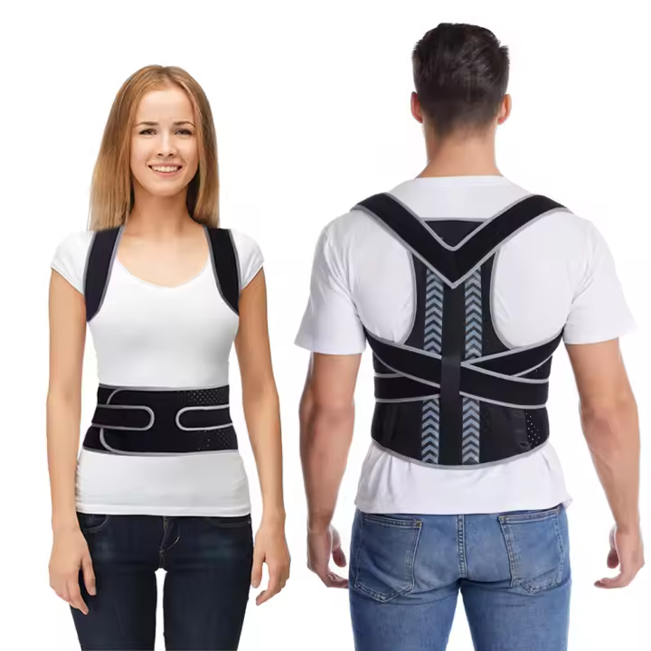 Posture Corrector Back Posture Brace Clavicle Support Stop Slouching and Hunching Adjustable Back Trainer Unisex Correction Belt - 1
