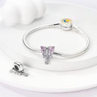 Encanto de Plata Esterlina S925 Unicornio Floral Mariposa Para Pulsera Original de 3mm Joyería Fina de Cumpleaños para Mujeres Regalo de Piedra Principal de Zirconio - details 74