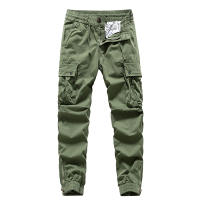 Pantalones Cargo Retro de Invierno para Hombres Comodidad de Algodón, Largo Completo, Múltiples Bolsillos, Estilo Casual de Sweat - details 3