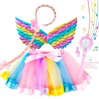 Falda de tutú para niña pequeña, falda de princesa para fiesta de baile, capa de tul arcoíris, accesorios de vestir - details 10