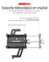 Soporte de Teléfono ROCKBROS para Motocicleta Bicicleta Eléctrica Soporte Mecánico de Cinco Garras de Aleación de Aluminio CNC Adecuado para Smartphones - details 5