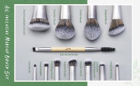 Jessup Makeup Brushes Set, 12 Pcs Eco-Friendly Synthetic Foundation Brushes, Powder Brushes, Angled Concealer Brush, Blending Brushes, Eyeshadow Brushes, Duo Brushes, Eyebrow Brushes, T327 - details 1