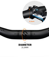 TOSEEK Mtb Carbon Handlebar Bicycle Handlebar 31.8*580-720/740/760mm Matt Black Handlebars For Mountain Bike Accessories - details 7