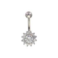 1Pc doble de ombligo piercing joya nombril vientre piercing pendiente de ombligo de perforación del vientre de sexo cuerpo piercings de joyería - details 8