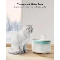 Fuente de agua ultrasilenciosa para mascotas, dispensador de agua sin BPA, 71 oz/2,1 L, con 2 modos de flujo - details 4