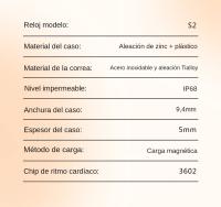 Pulsera inteligente de moda para mujer: seguimiento de salud y actividad, ideal como regalo - details 13