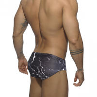 Jessborn calzoncillos de baño para hombre, bañador sexy con textura de rayo europeo y americano, traje de baño para entrenamiento en la playa - details 3