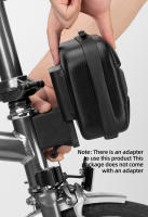 Bolsa de Bicicleta ROCKBROS Impermeable con Carcasa Dura para Scooter Eléctrico y Ciclismo en Carretera Poliéster y Película PU Bolsa de Almacenamiento Reflectante con Cierre de Cremallera - details 8