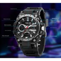 Reloj Deportivo electrónico gradient colorido para hombre, aleación Nueva, brillante, resistente a Agua, 2024 - details 2