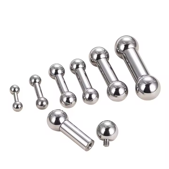 Anillos rectos de acero inoxidable de gran tamaño para el cuerpo, Piercing para el tragus de la oreja, barra para el pezón, labios, joyería para el cuerpo, 1 unidad - 1