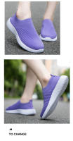 Zapatos para caminar para mujer, zapatillas de calcetín a la moda, mocasines cómodos y transpirables, zapatos informales antideslizantes - details 5