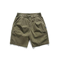 Men Summer Side Pockets Cargo Shorts Solid Color Leisure Outdoors Hiking Motion New Fashion Comfort Cotton Short Trousers Men - details 5