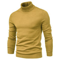 AIOPESON-suéteres gruesos de cuello alto para hombre, Jersey informal de cuello alto, ajustado, cálido, de calidad, Color sólido, Invierno - details 9