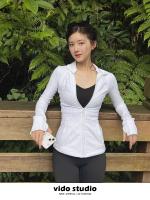 Chaqueta Deportiva de Nylon de Manga Larga Ajuste Delgado Secado Rápido Ideal para Yoga y Pilates - details 23