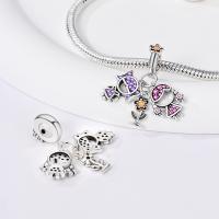 Encanto de Plata Esterlina S925 Unicornio Floral Mariposa Para Pulsera Original de 3mm Joyería Fina de Cumpleaños para Mujeres Regalo de Piedra Principal de Zirconio - details 70