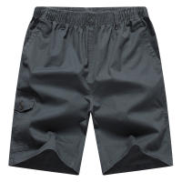 Pantalones cortos informales finos para hombre, Shorts elásticos de moda, Color sólido, transpirables, para playa, novedad de verano - details 3