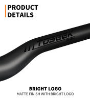 TOSEEK Mtb Carbon Handlebar Bicycle Handlebar 31.8*580-720/740/760mm Matt Black Handlebars For Mountain Bike Accessories - details 5