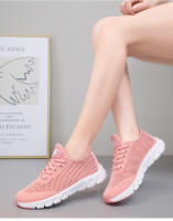 Zapatos deportivos de moda de las mujeres hueco transpirable deportes zapatos casuales bajo fondo suave de malla zapatos para correr - details 10