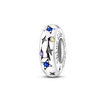 Colgante de la serie de estrellas y lunas para mujer, collar de pulsera DIY, cuentas de plata de ley 925, joyería fina colgante, cumpleaños Gi - details 3