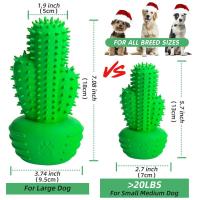 Juguete masticable para perros en forma de Cactus, juguete para limpiar los dientes de mascotas, juguete para moler los dientes de las mascotas, suministros para mascotas, productos interactivos para masticar - details 1