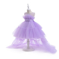 Summer Pink Trailing Lace Baby Girl Dress Toddler 1st Birthday Party Princess Dresses for Girl Formal Puffy Wedding Gown Vestido - details 23