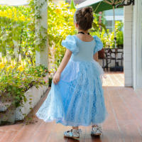 Disfraz de Cenicienta para niña, traje de princesa para fiesta de Halloween, Navidad, cumpleaños, boda, vestido bordado - details 9