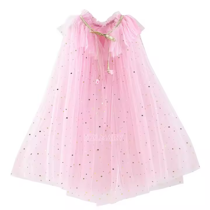 Disfraz de princesa con capucha para niñas, capa de Anna, Elsa, Aurora, Rapunzel, ropa de fiesta de lujo, accesorios de fiesta para niños - 1