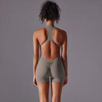 Conjunto Deportivo Hamidou Monos de Yoga sin Mangas con Cuello en V Material de Nylon - details 27