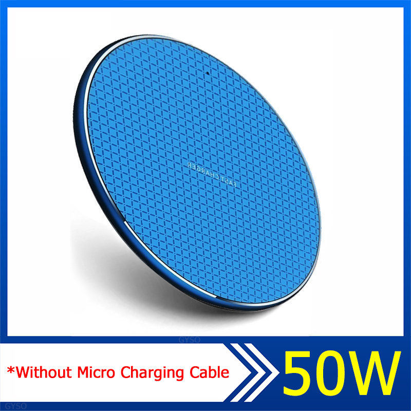 Cargador inalámbrico de 50W para móvil, dispositivo de carga rápida para Xiaomi mi, Samsung Galaxy Note 10, 9, s20, s10, s9, iPhone 14, 13, 12, 11 Pro, XS Max, X, 8