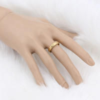 Anillo de Boda de Acero Inoxidable Joyería de Moda para Parejas en Color Oro Plata - details 9