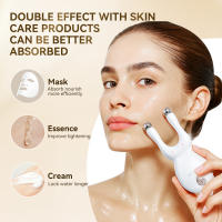 ANLAN Masajeador de puntos de acupuntura facial, levantamiento de nariz y ojos EMS, luz de 7 colores, Guasha, reduce la hinchazón, antienvejecimiento, reafirma la piel, herramienta Caerskin - details 4